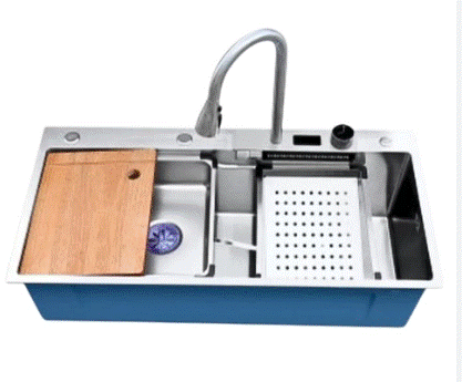 Chậu 2 phím SUS 304 BG-9046GET