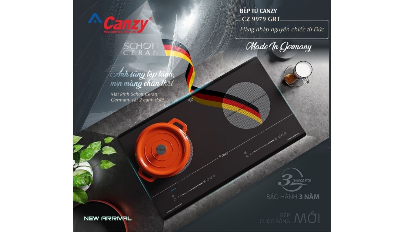 Bếp từ đôi Canzy CZ 9979 GRT