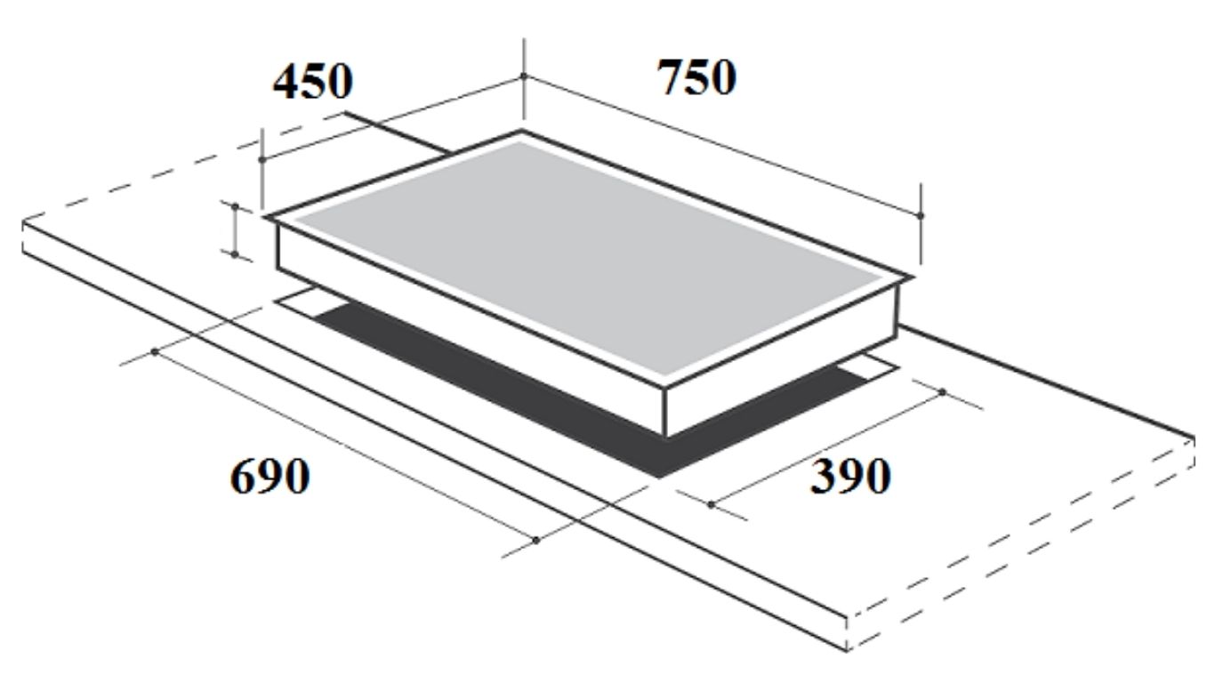 Bếp gas âm Canzy CZ-863