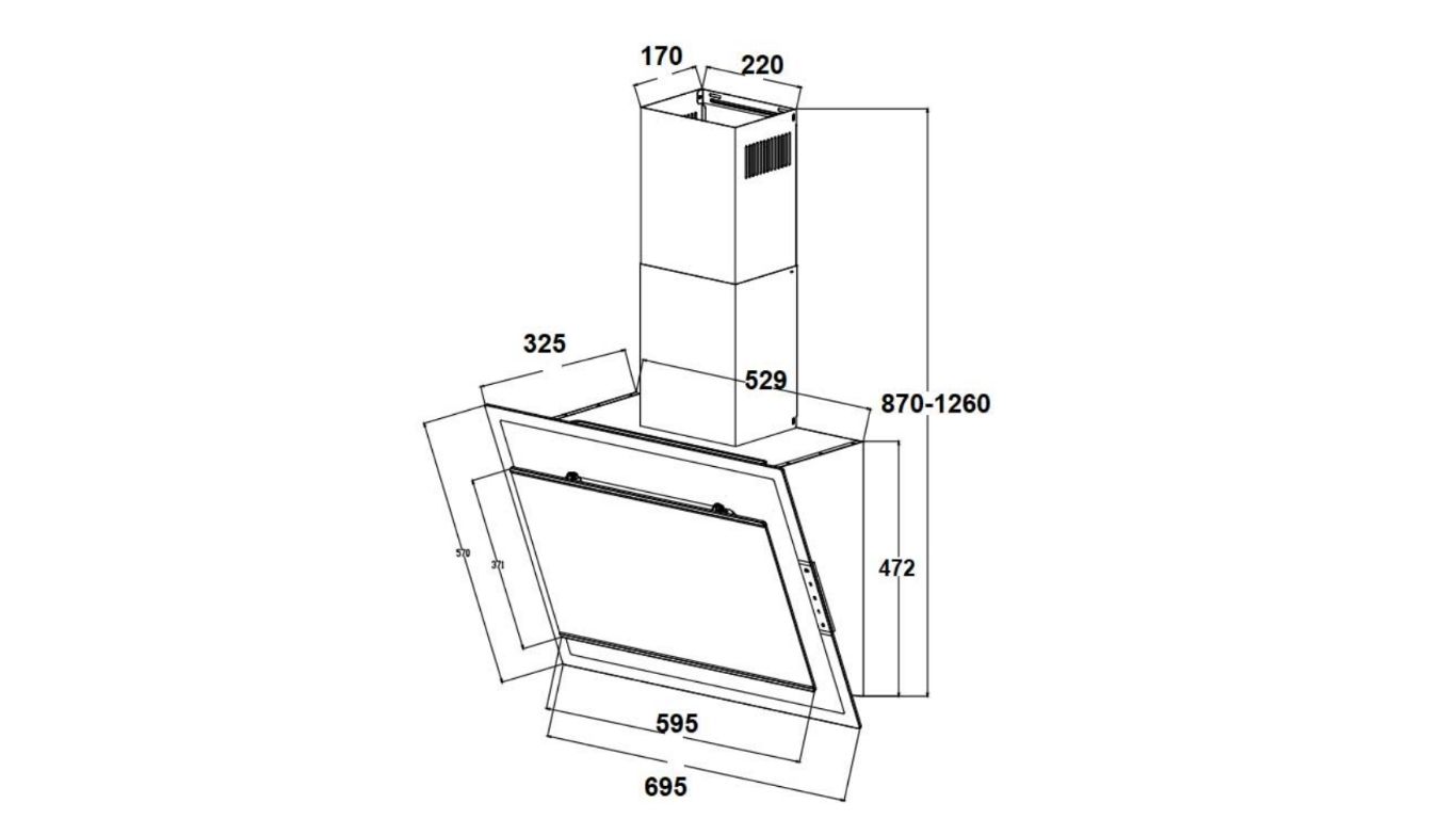 Máy Hút Mùi Canzy CZ-369T Glass