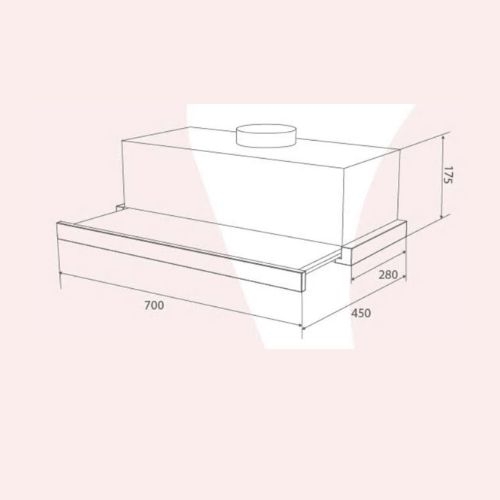 Máy Hút Mùi Âm Tủ Canzy CZ-H1470AT
