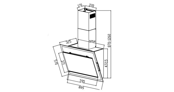 Máy Hút Mùi Canzy CZ-399T Glass