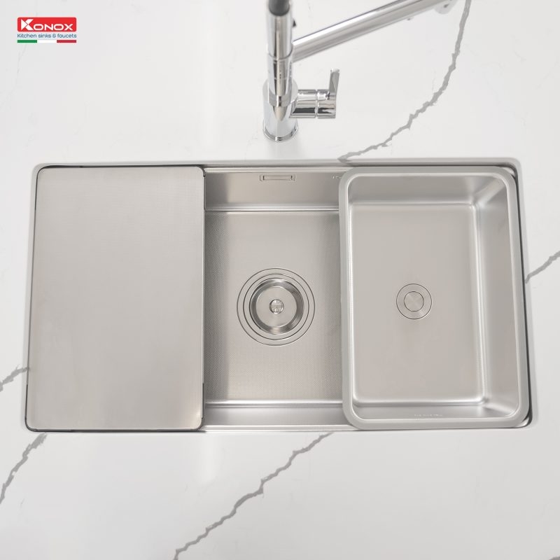 Chậu rửa bát chống xước Undermount Sink KN8146SU Dekor Full
