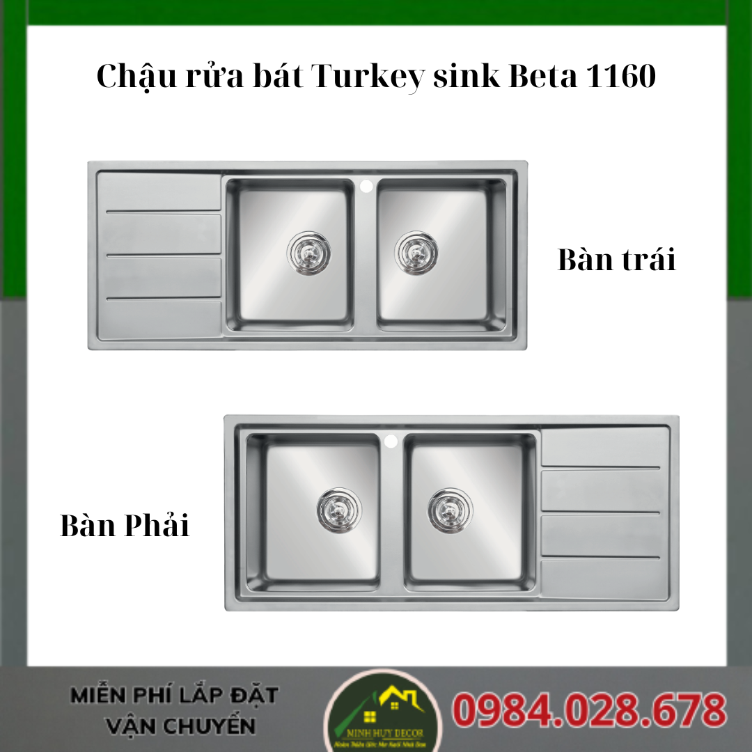 Chậu rửa bát Turkey sink Beta 1160