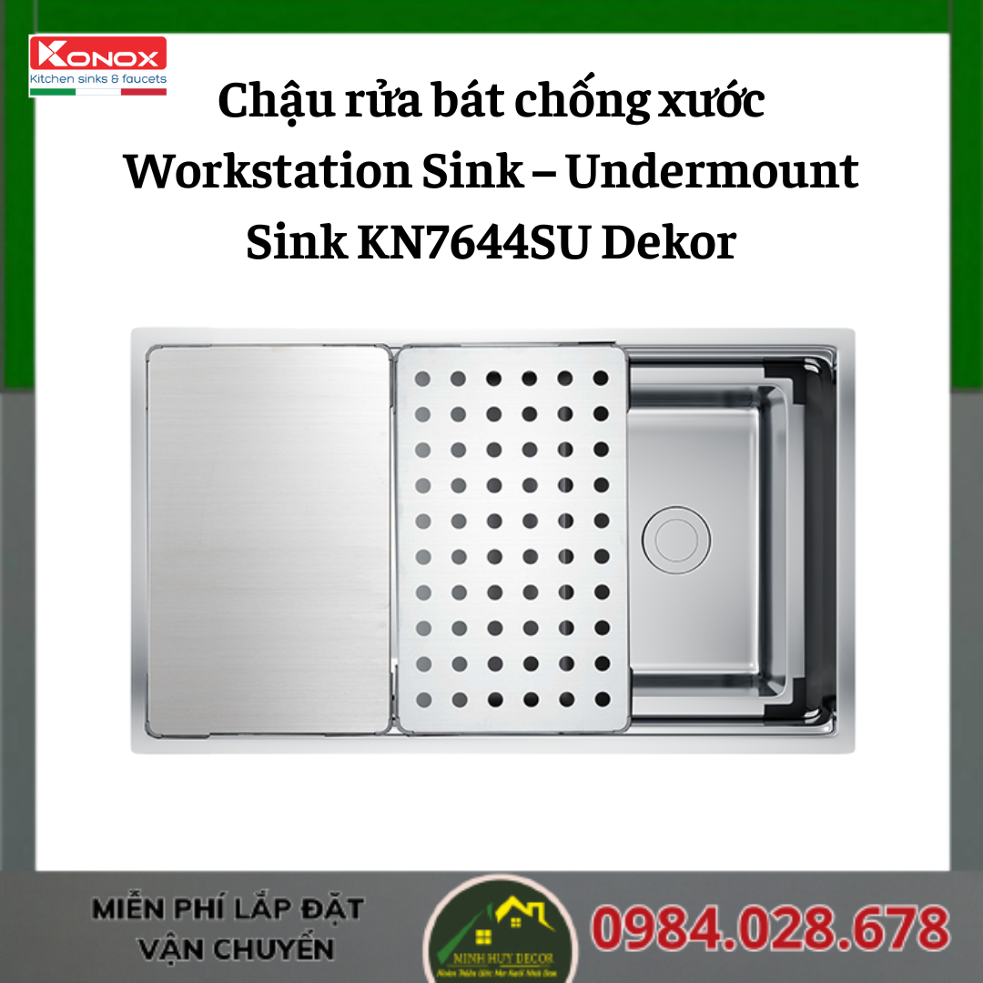Chậu rửa bát chống xước KN7644SU Dekor