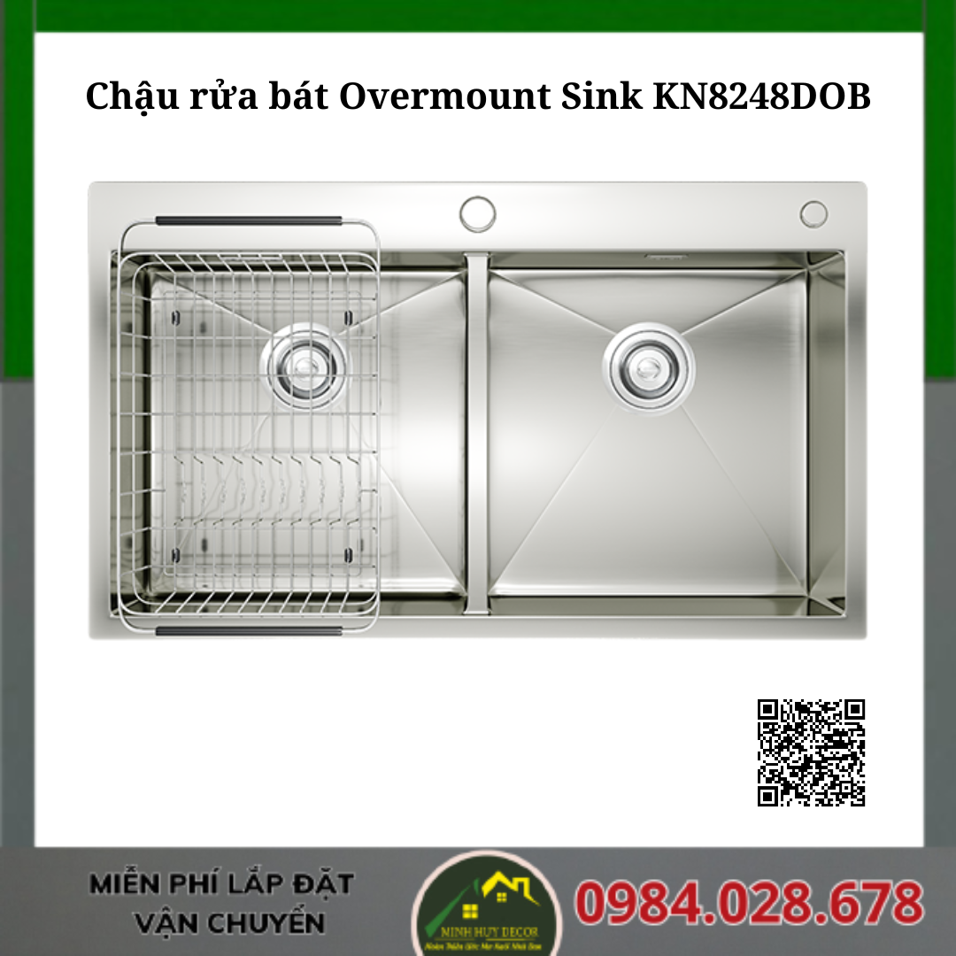 Chậu rửa bát Overmount Sink KN8248DOB
