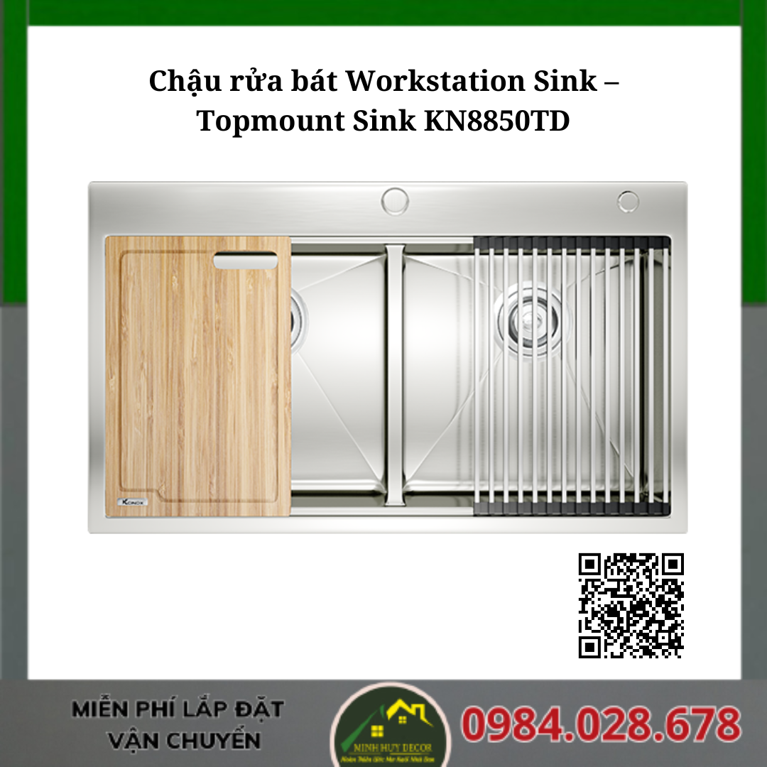 Chậu rửa bát KN8850TD