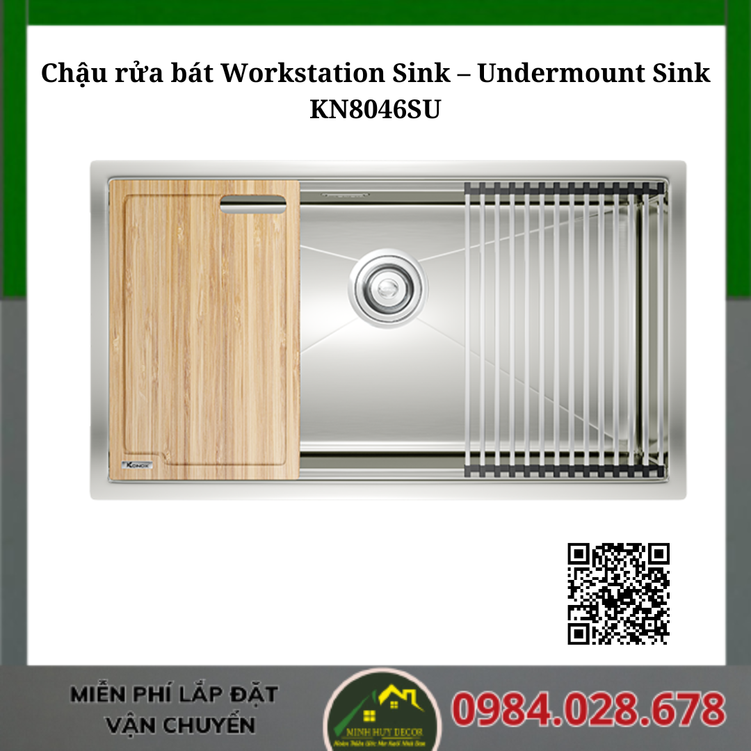 Chậu rửa bát KN8046SU