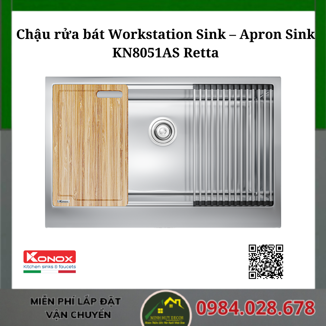 Chậu rửa bát KN8051AS Retta