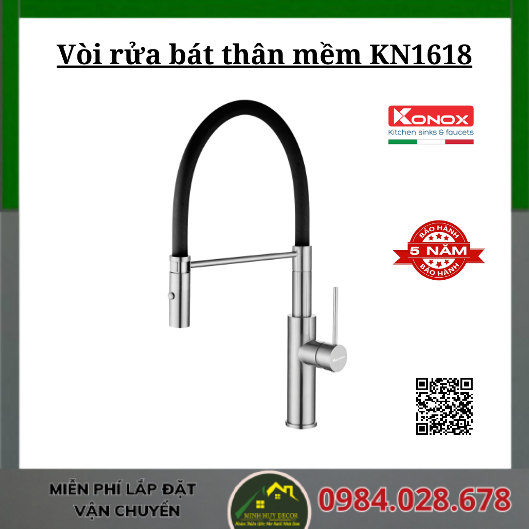 Vòi rửa bát thân mềm KN1618