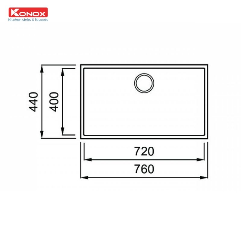 Chậu Rửa Bát Granite Sink Naros 760S