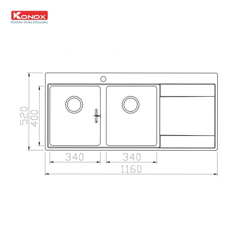 Chậu rửa bát Topmount Sink Unico 11652