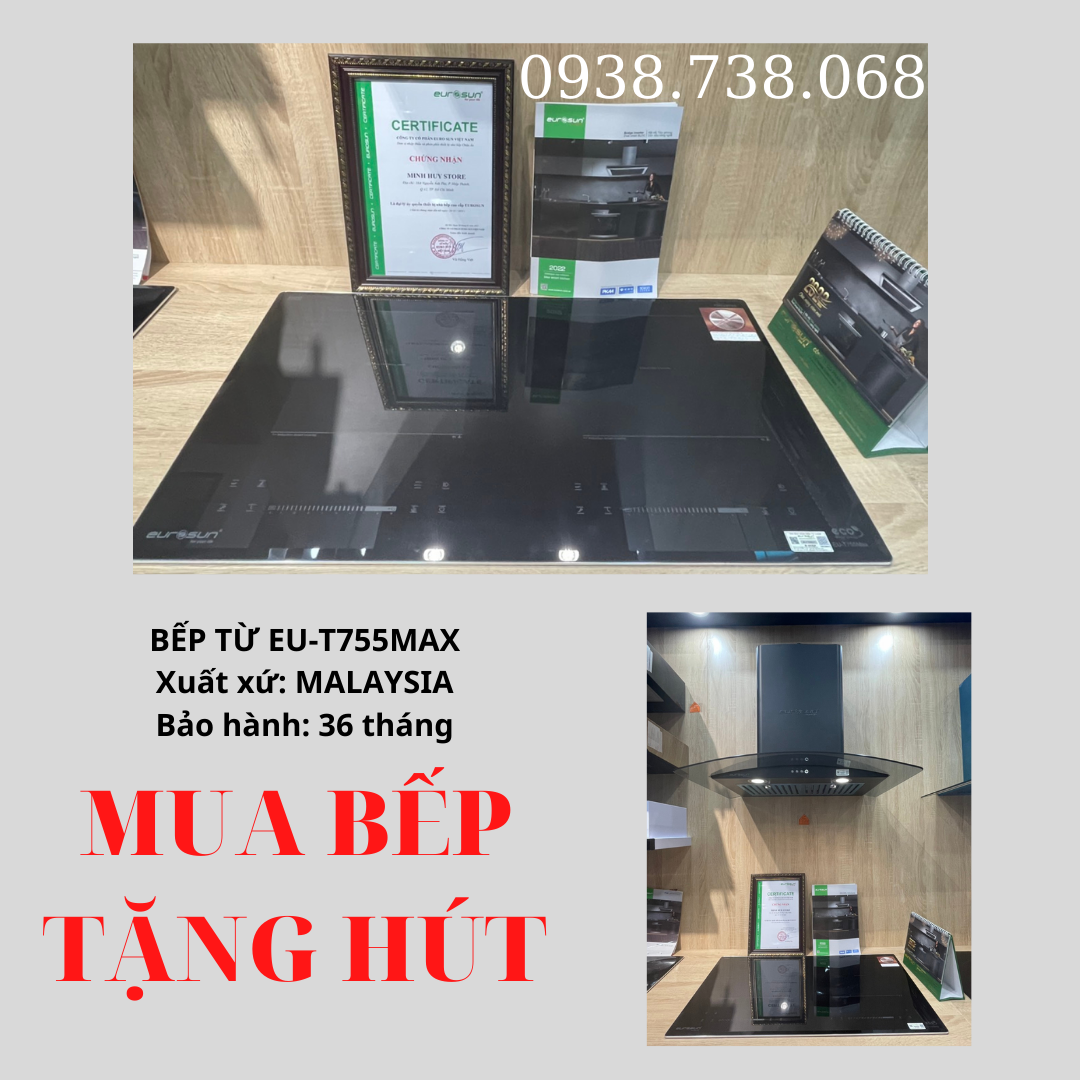 Bếp từ đôi Eurosun EU-T755Max