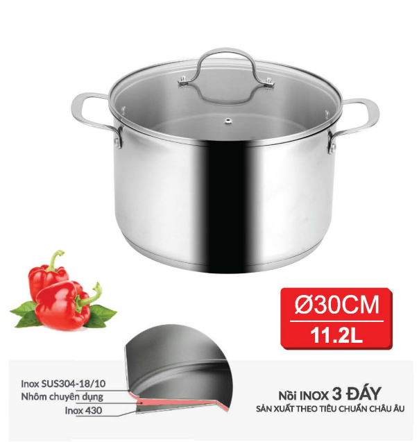Nồi luộc gà Inox 304 EUROSUN MS1602-Kings