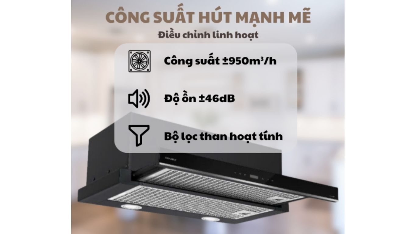 Máy hút mùi âm tủ GrandX GX H70F58B