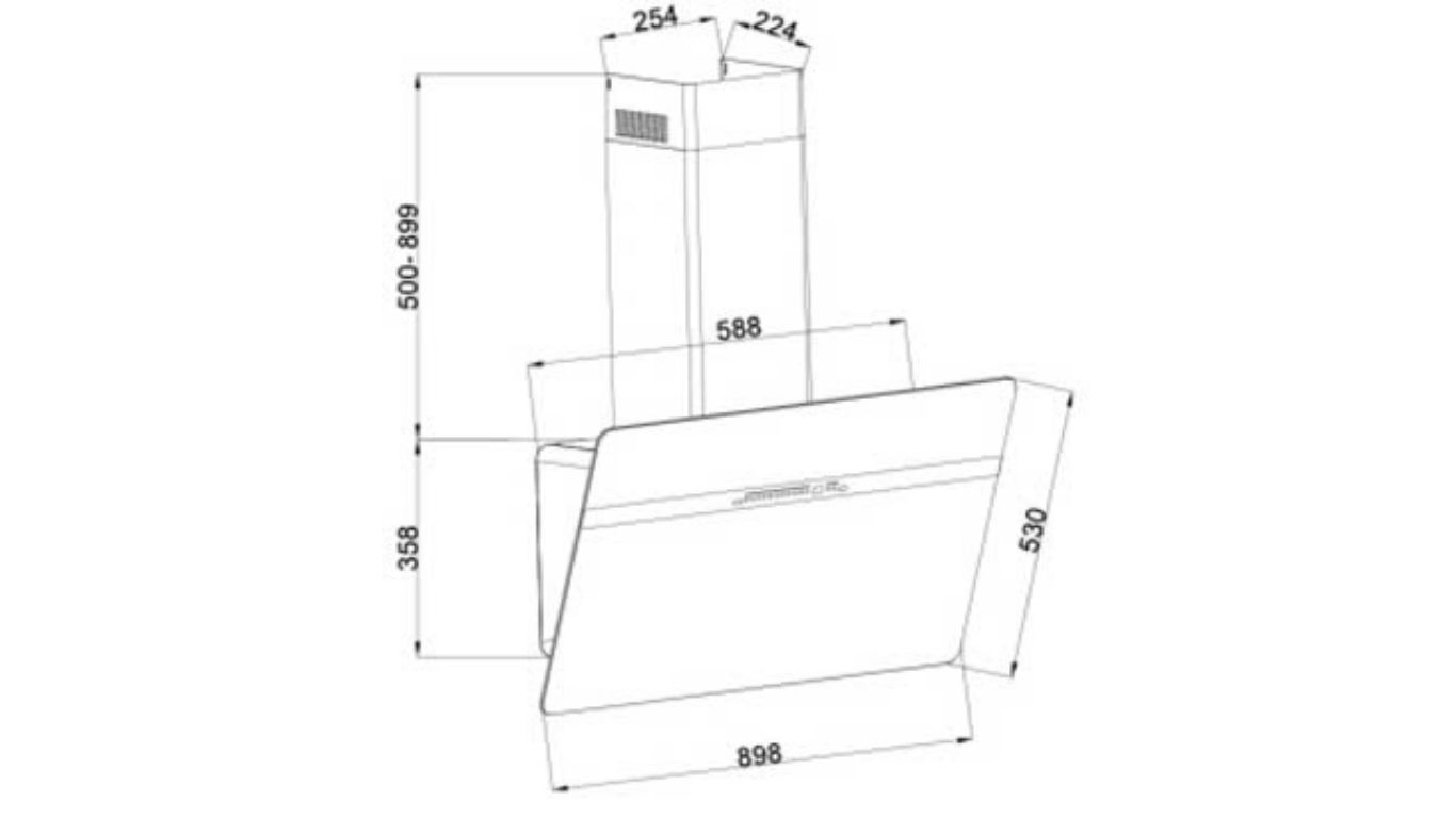 Máy hút mùi áp tường GrandX GX H70S86G