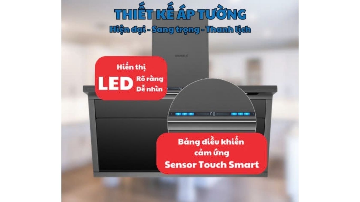 Máy hút mùi áp tường GrandX GX H70T88G