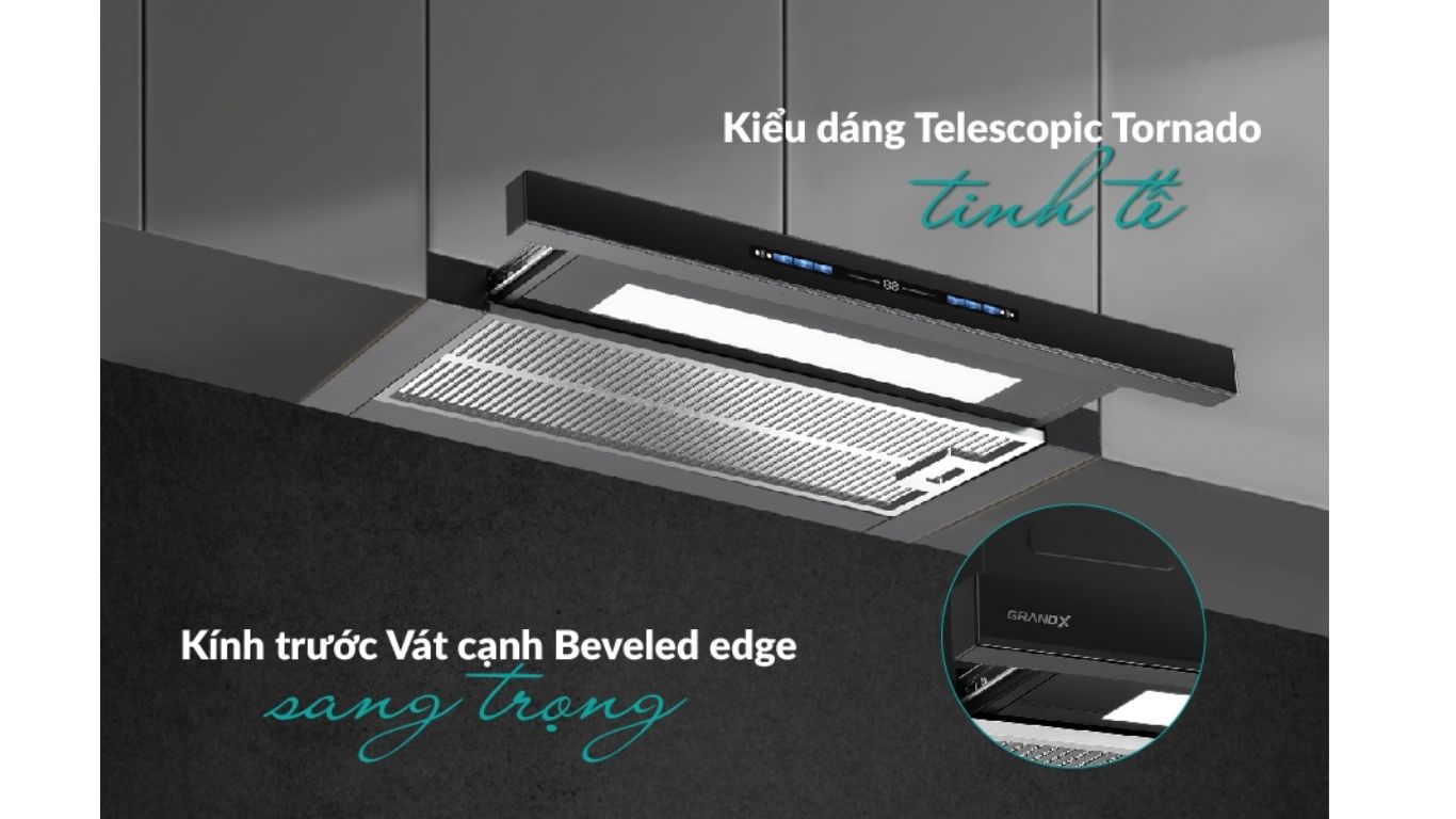 Máy hút mùi âm tủ GrandX GX H70F75B