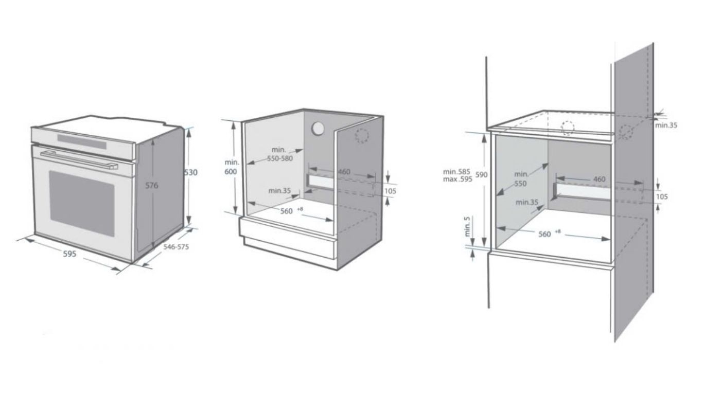 Lò nướng âm tủ GRANDX GX75V8
