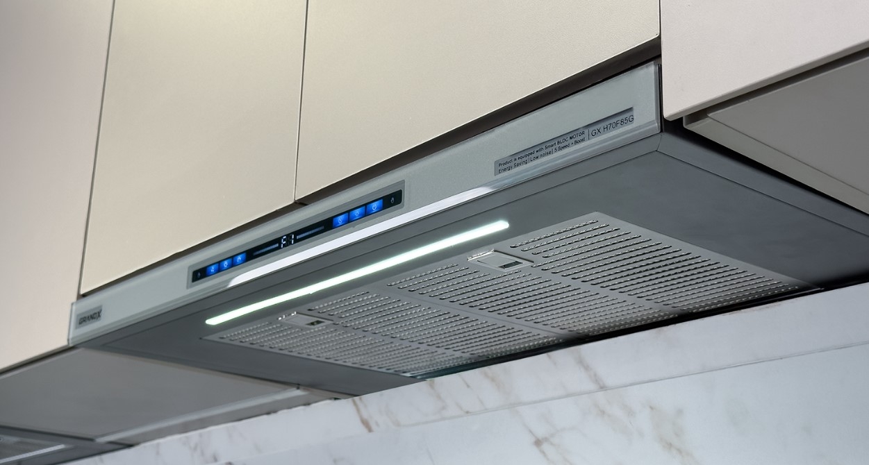 Máy Hút Mùi GrandX GX H70F85G Chính Hãng – Hút Cực Mạnh 1150m³/h, Smart Inverter BLDC