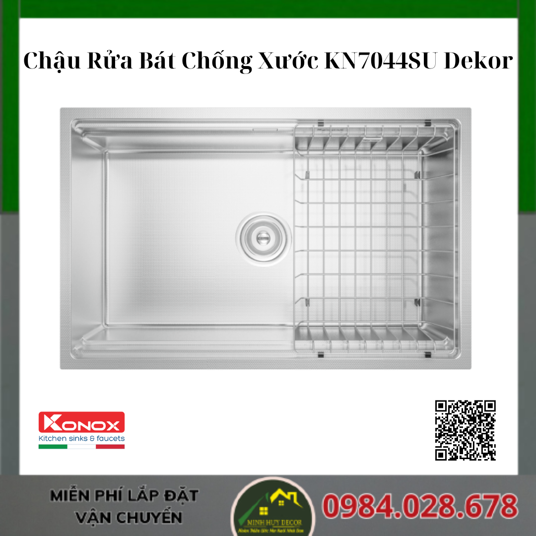 Chậu rửa bát chống xước KN7044SU Dekor