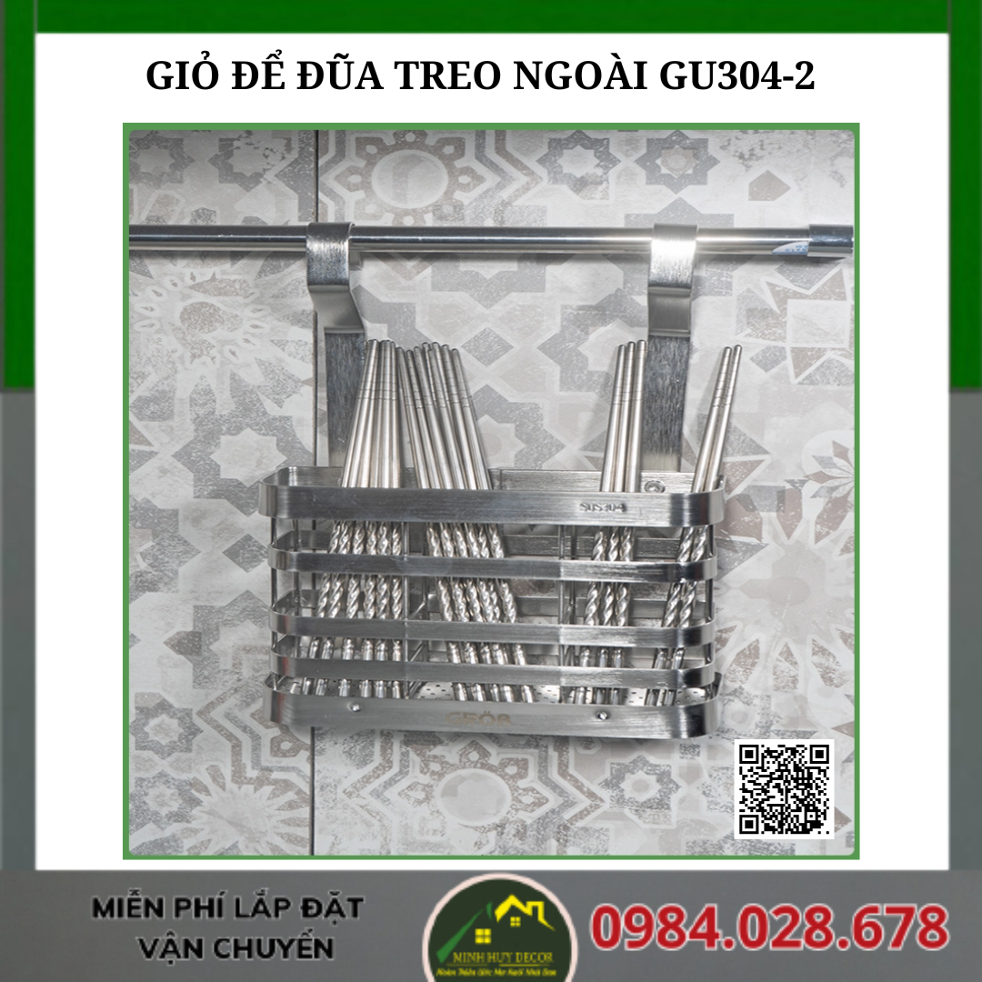 GIỎ ĐỂ ĐŨA TREO NGOÀI GU304-2
