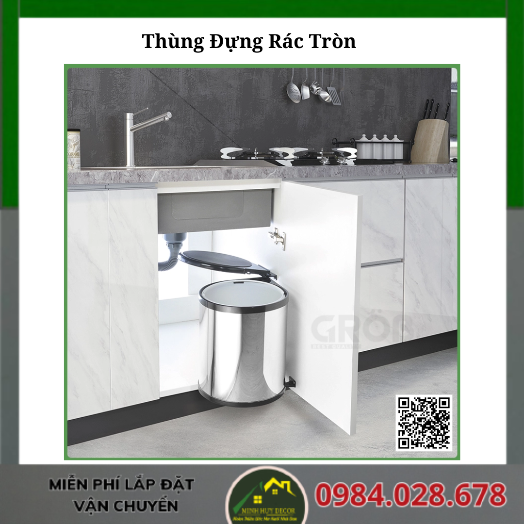 Thùng Đựng Rác Tròn