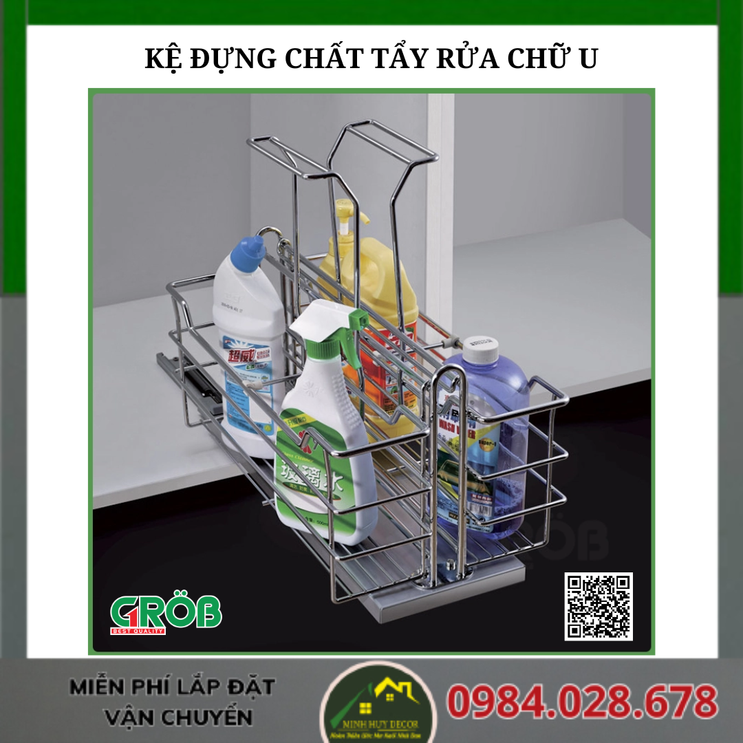 Kệ Đựng Chất Tẩy Rửa Chữ U