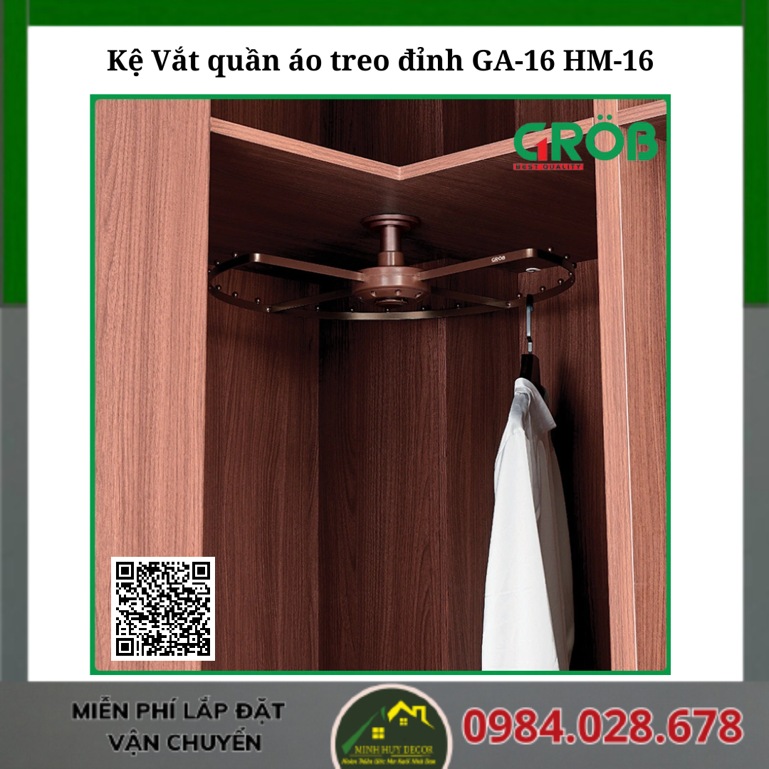 Kệ Vắt quần áo treo đỉnh GA-16 HM-16