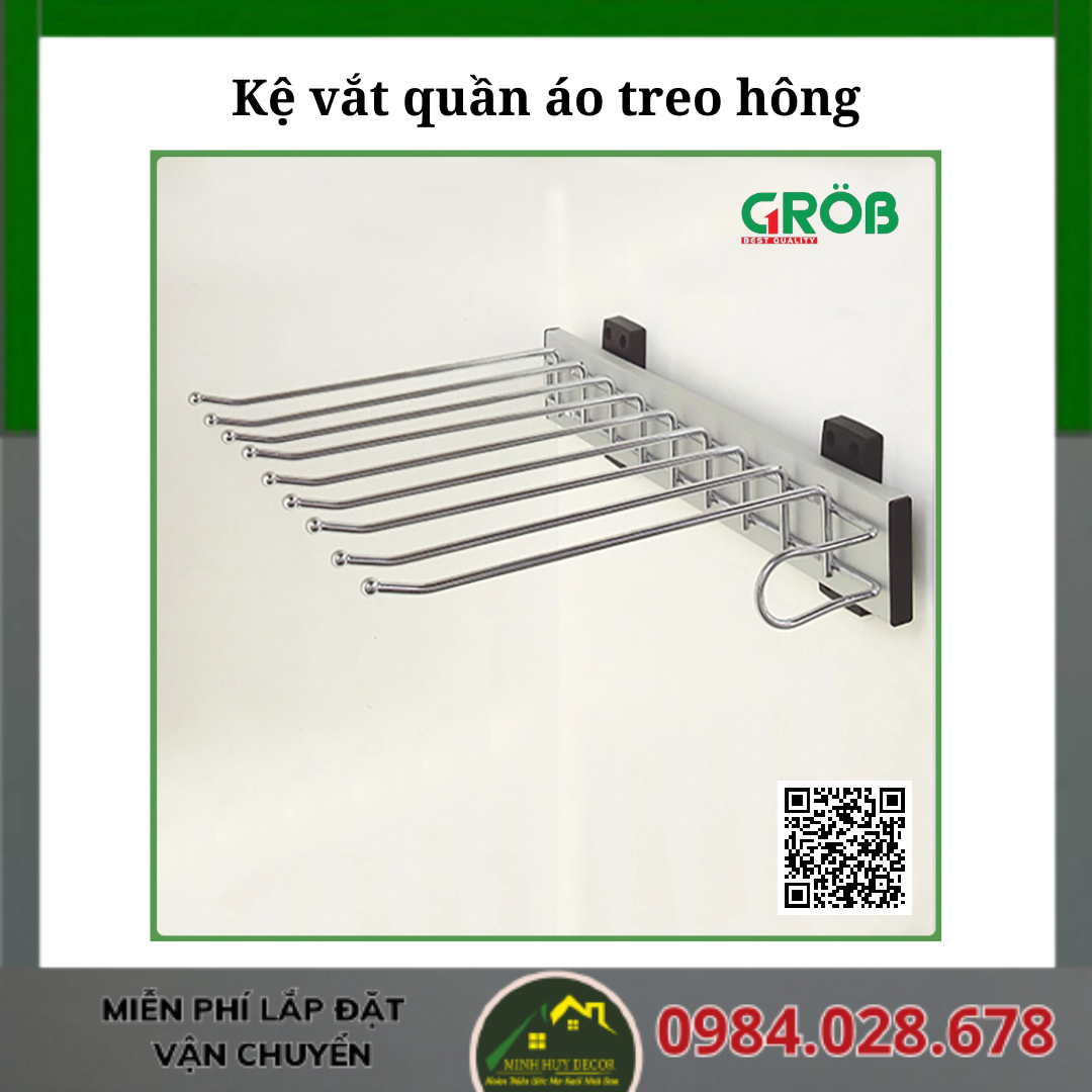 Kệ vắt quần áo treo hông