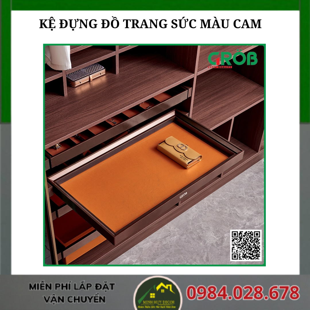 KỆ ĐỰNG ĐỒ TRANG SỨC MÀU CAM