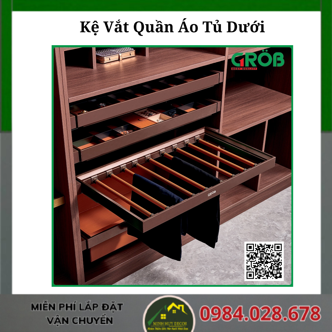 Kệ Vắt Quần Áo Tủ Dưới