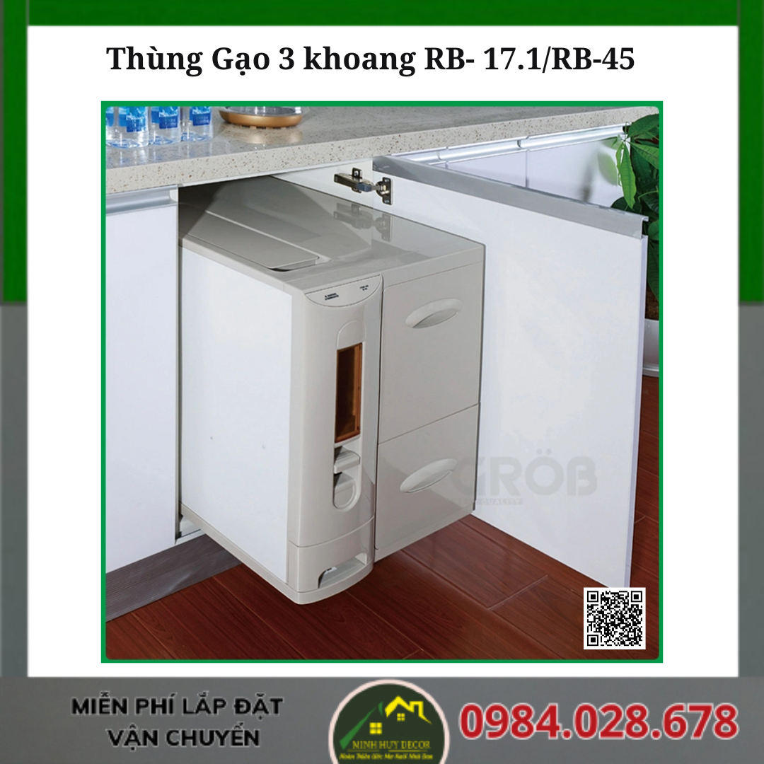 Thùng Gạo 3 khoang RB- 17.1/RB-45