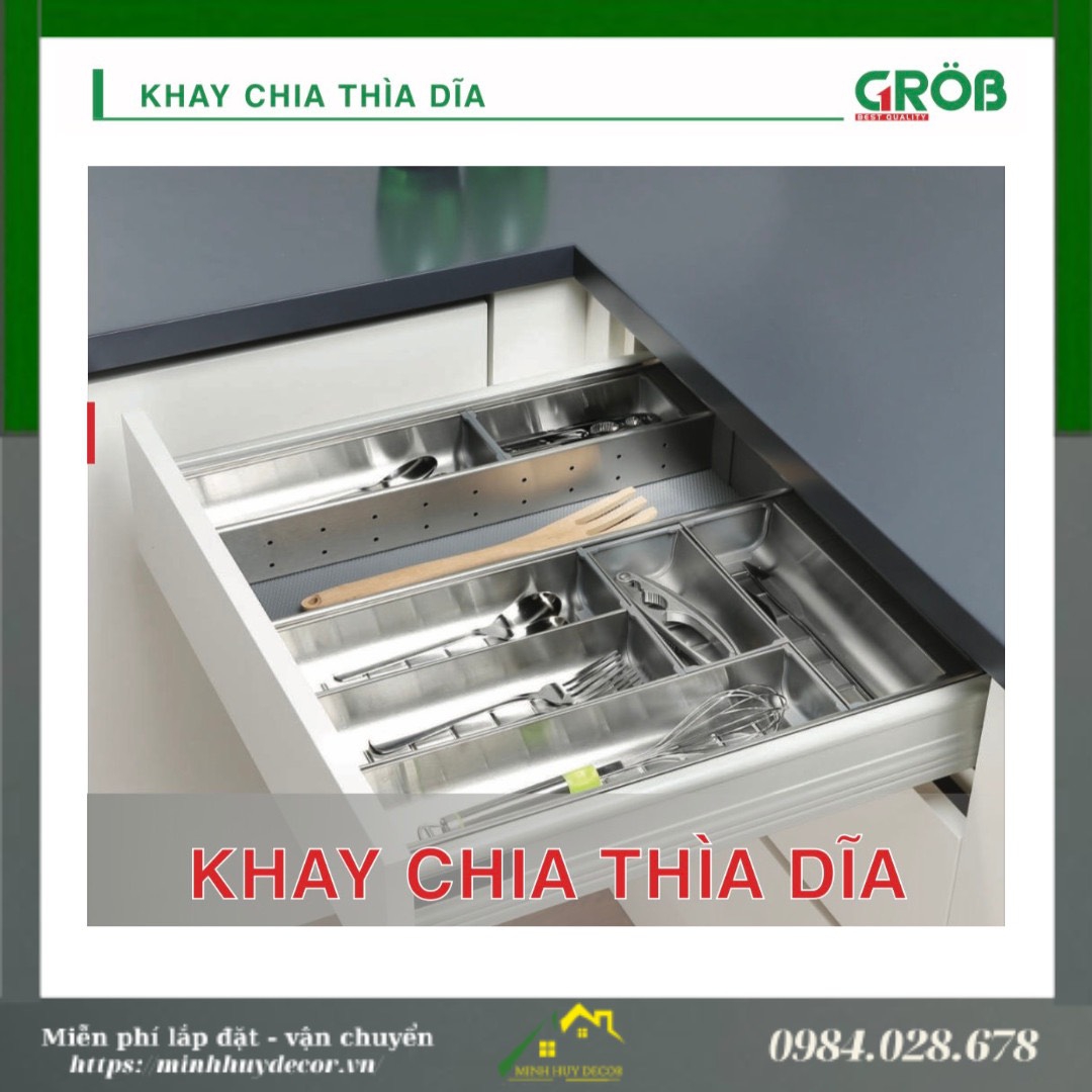 KHAY CHIA INOX KHÔNG MỞ RỘNG