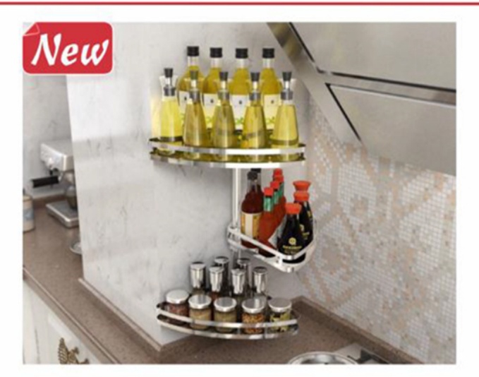 KỆ GÓC CHIẾC LÁ INOX 304 TORO.016