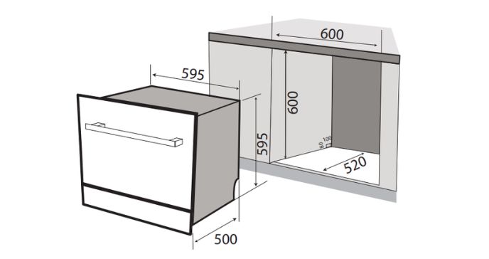 Máy rửa chén Kaff KF BIV810S