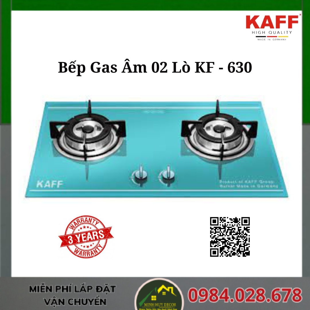 Bếp Gas Âm 02 Lò KF - 630