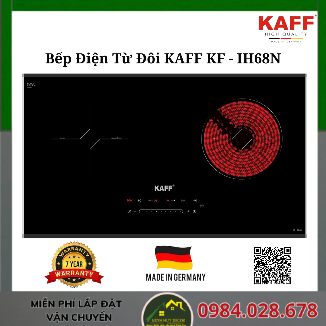 Bếp Điện Từ Đôi KAFF KF - IH68N - Made in Germany