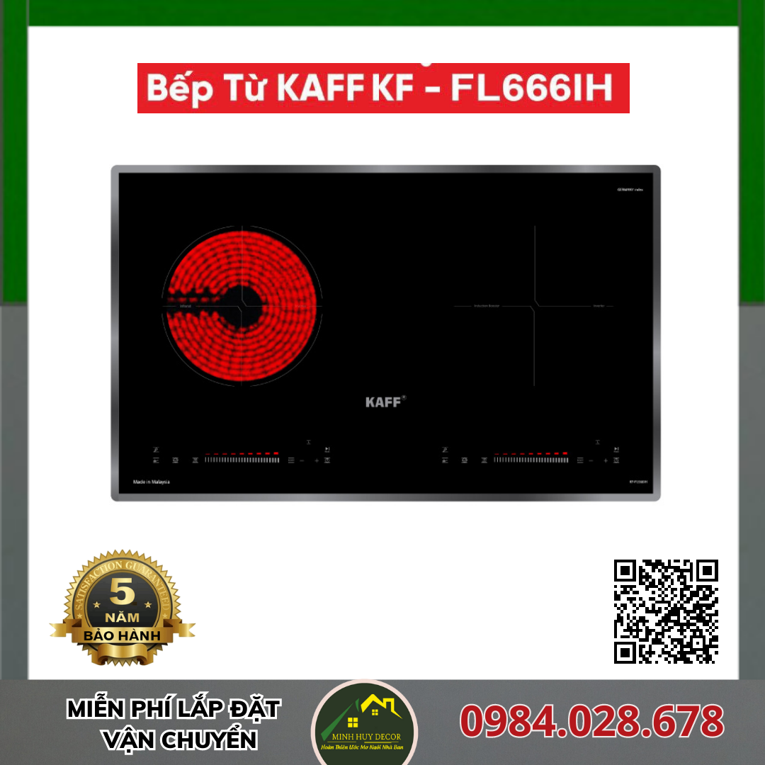 Bếp điện từ đôi KAFF KF-FL666IH