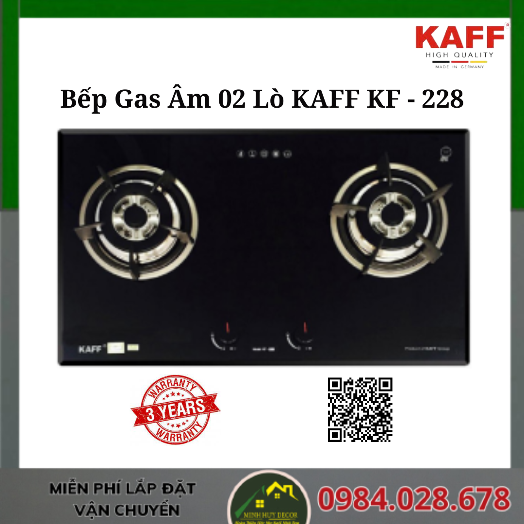 Bếp Gas Âm 02 Lò KAFF KF - 228