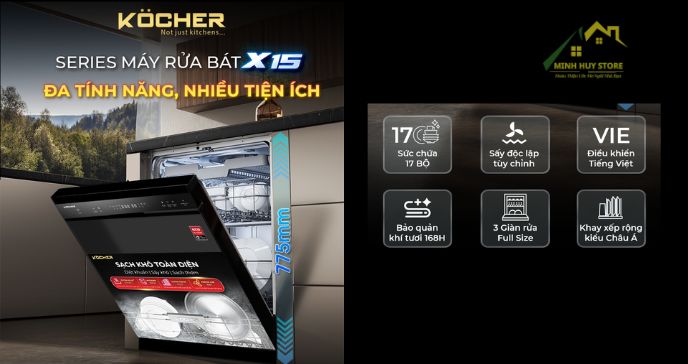 Máy rửa bát Kocher X15B