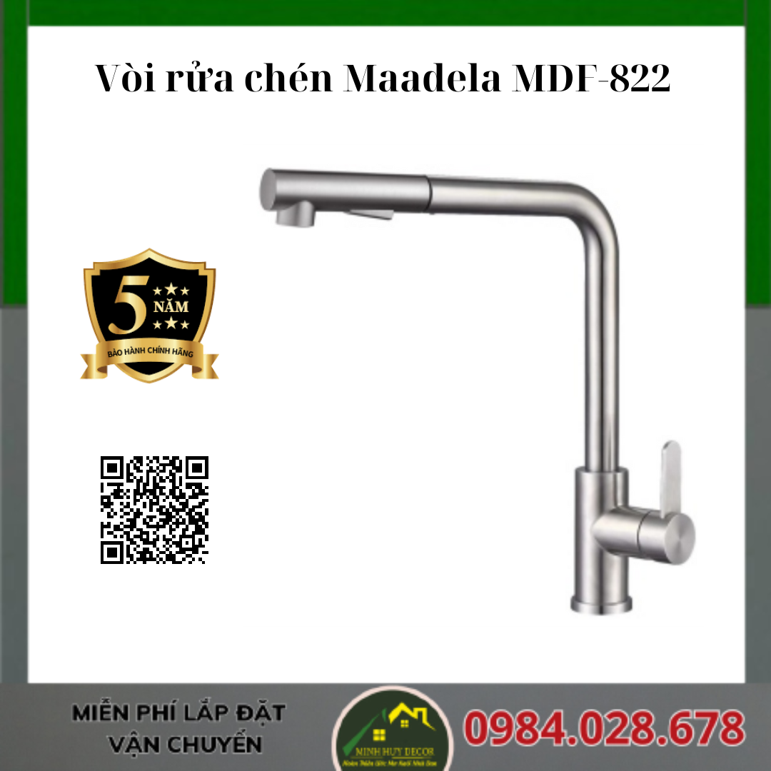 Vòi rửa chén Maadela MDF-822