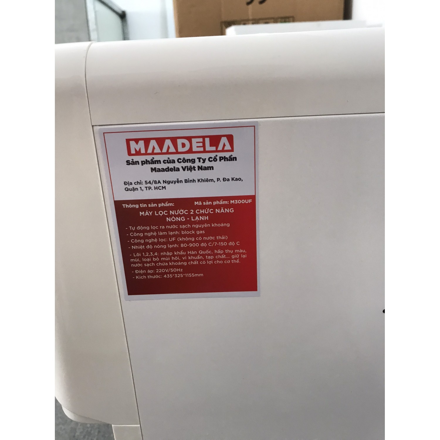 Máy lọc nước Maadela M300UF nóng-lạnh