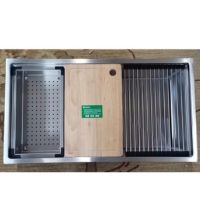 Khay inox, lưới cuộn inox, thớt gỗ sồi mỹ