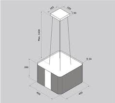 Máy hút mùi đảo Malloca CUBE F-181