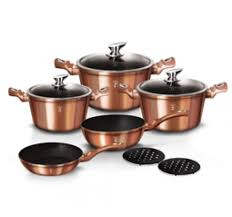 Bộ nồi chảo màu vàng đồng 10 món Hafele 531.08.002