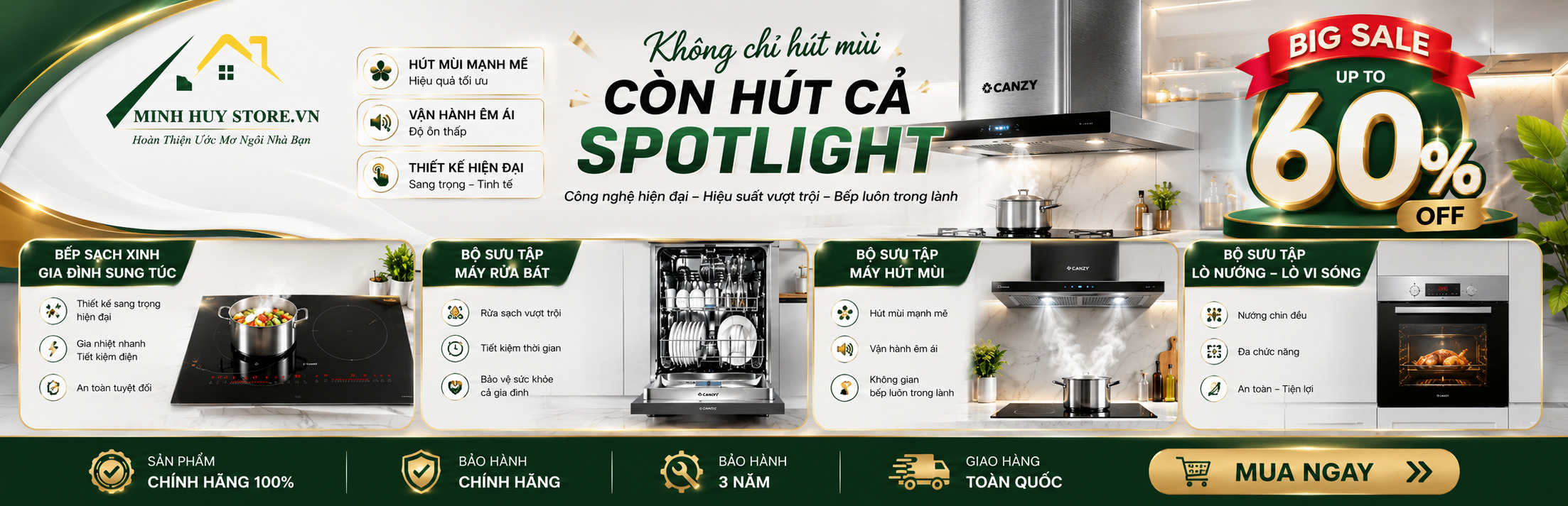bếp từ canzy chính hãng tại quận 12